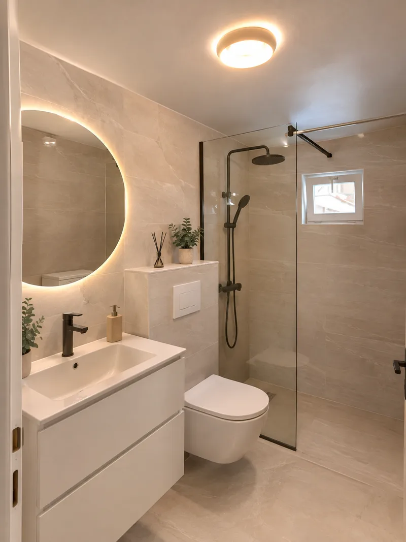 Visualization of a modern bathroom